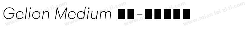 Gelion Medium 下载字体转换